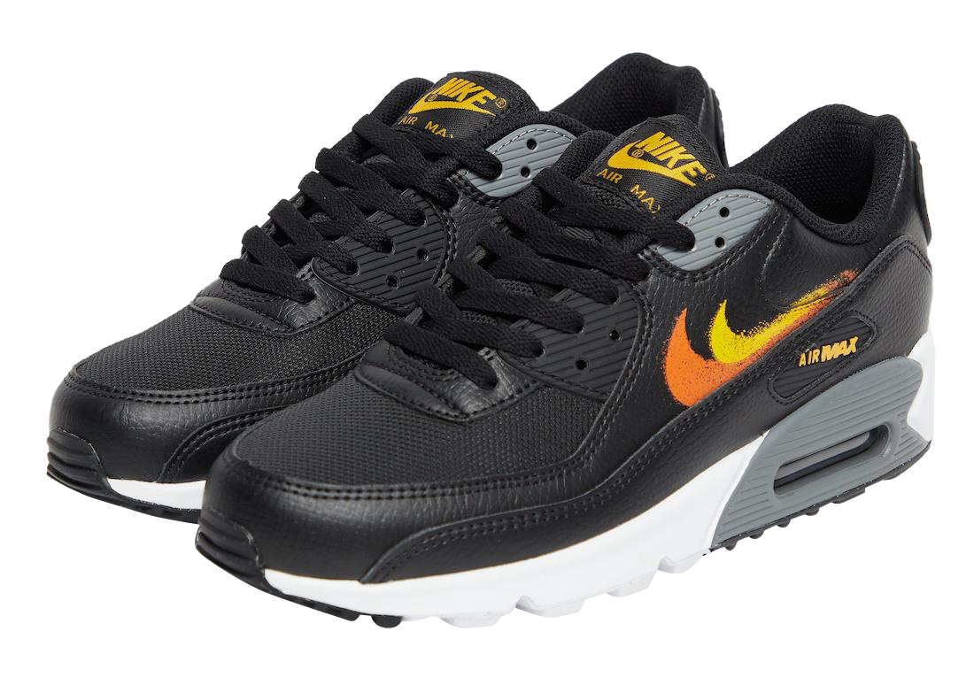 Nike Air Max 90 With Spray Paint Swooshes