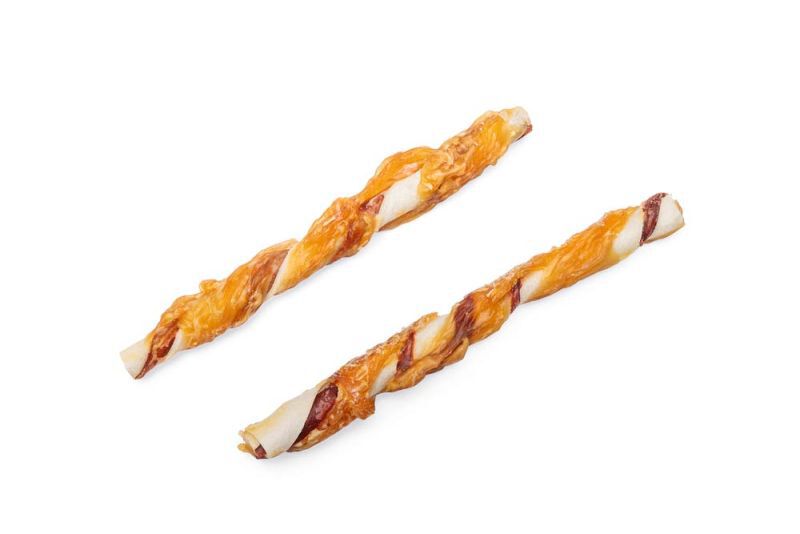 Beeztees Kerst kauwstaaf - Hondensnack - 30 Stuks - kip