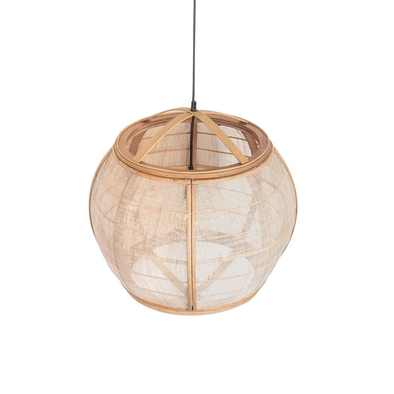 Smart hanglamp bruin 50cm incl. Wifi G95 - Pascal