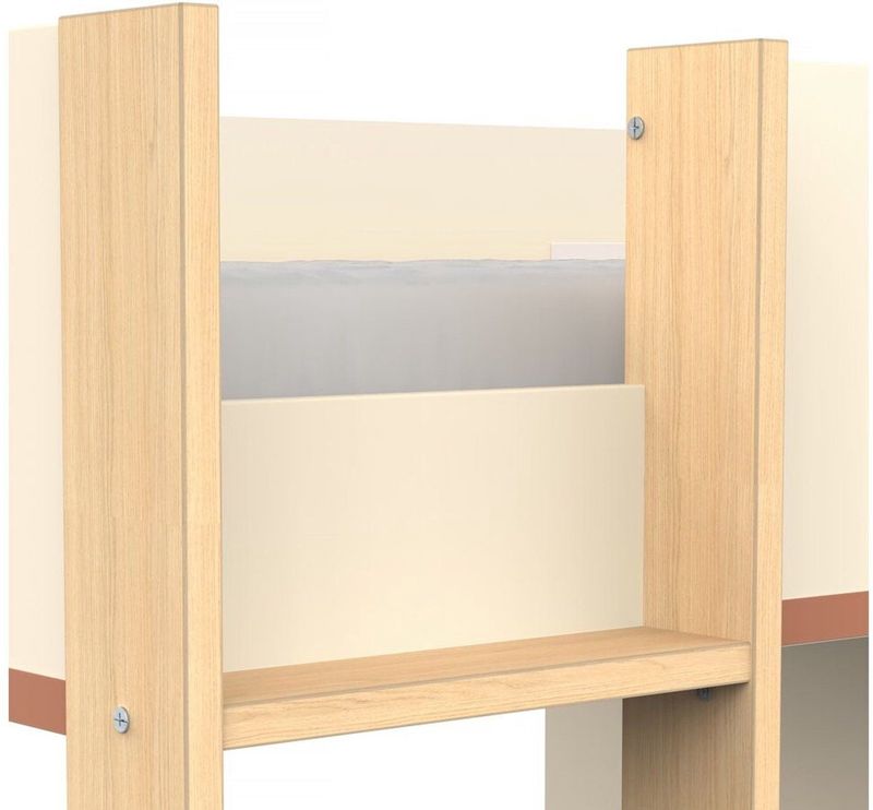 CaliCosy - Hoogslaper - Camillia - Zandbeige - Spaanplaat - Bureau en Kast
