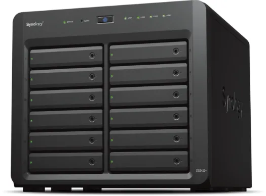 Synology Disk Station DS2422  - NAS-server - 12 bays - SATA 3Gb/s - RAID 0, 1, 5, 6, 10, JBOD - RAM 4 GB - Gigabit Ethernet - iSCSI support