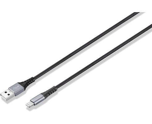 Andersson USB-A - Lightning Braided Black/Space Gray 1,5m