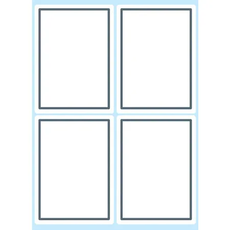 HERMA Schuletiketten, grauer Rand, 40 x 55mm