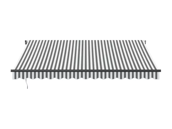 Auvent rétractable automatique anthracite et blanc 400x300 cm