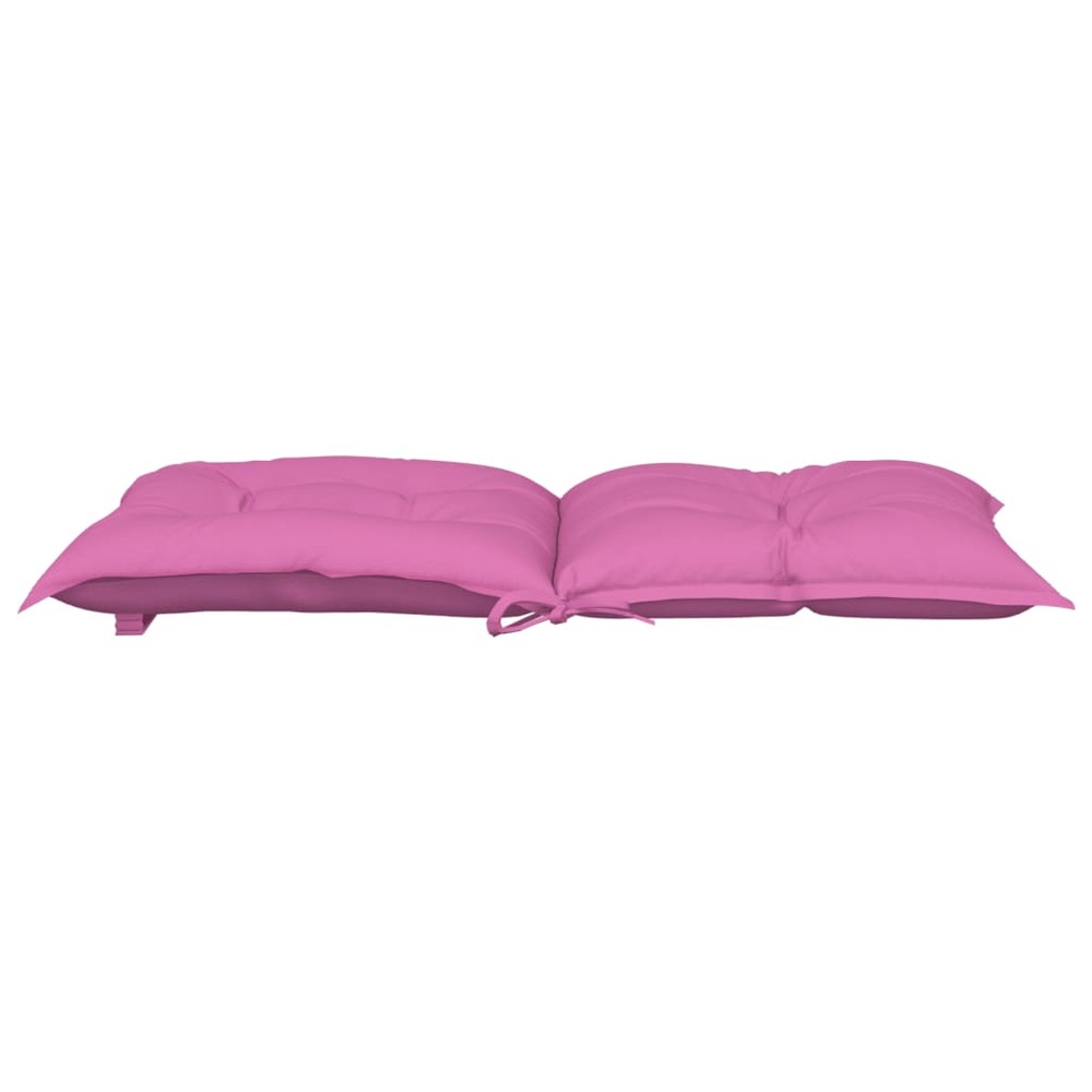 Coussins de chaise de jardin à dossier bas lot de 4 rose
