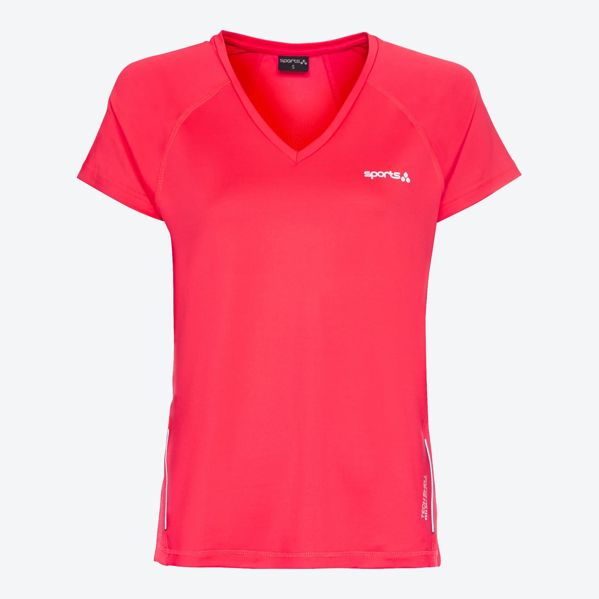 Damen-Fitness-T-Shirt mit Mesh-Einsätzen