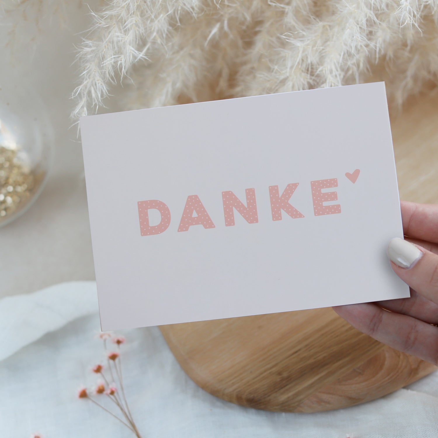 Postkarte „Danke