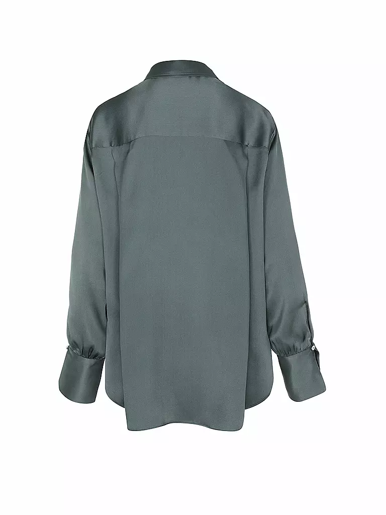 ANINE BING Seidenbluse MONICA dunkelgrün