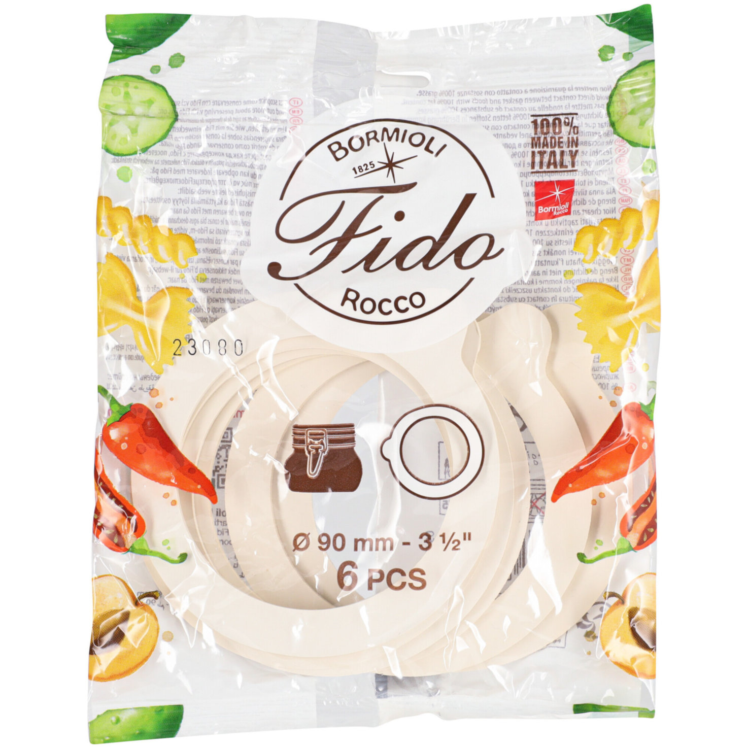 Fido Ersatzgummi für Einmachgläser von 0.5 bis 1.5L 6 Stück