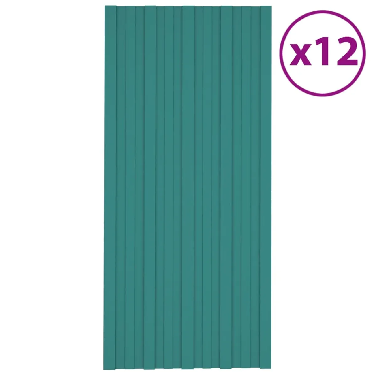 vidaXL Panneaux de toiture - Vert