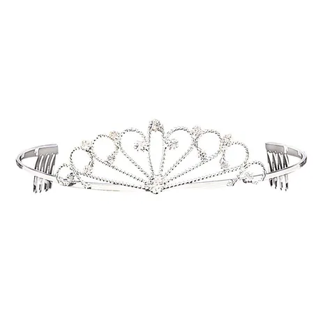 Widmann Diadem mit Strass, silber, sortiert