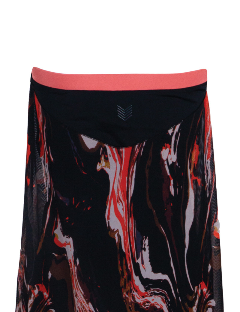 HBT ROBE LONGUE BRETELLES FINES MULTICOLORE