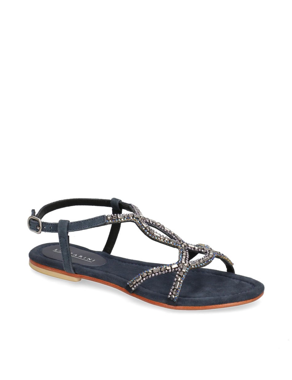Veloursleder Sandale