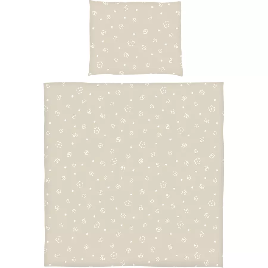 SONNE Bettwäsche taupe 80 x 80 cm