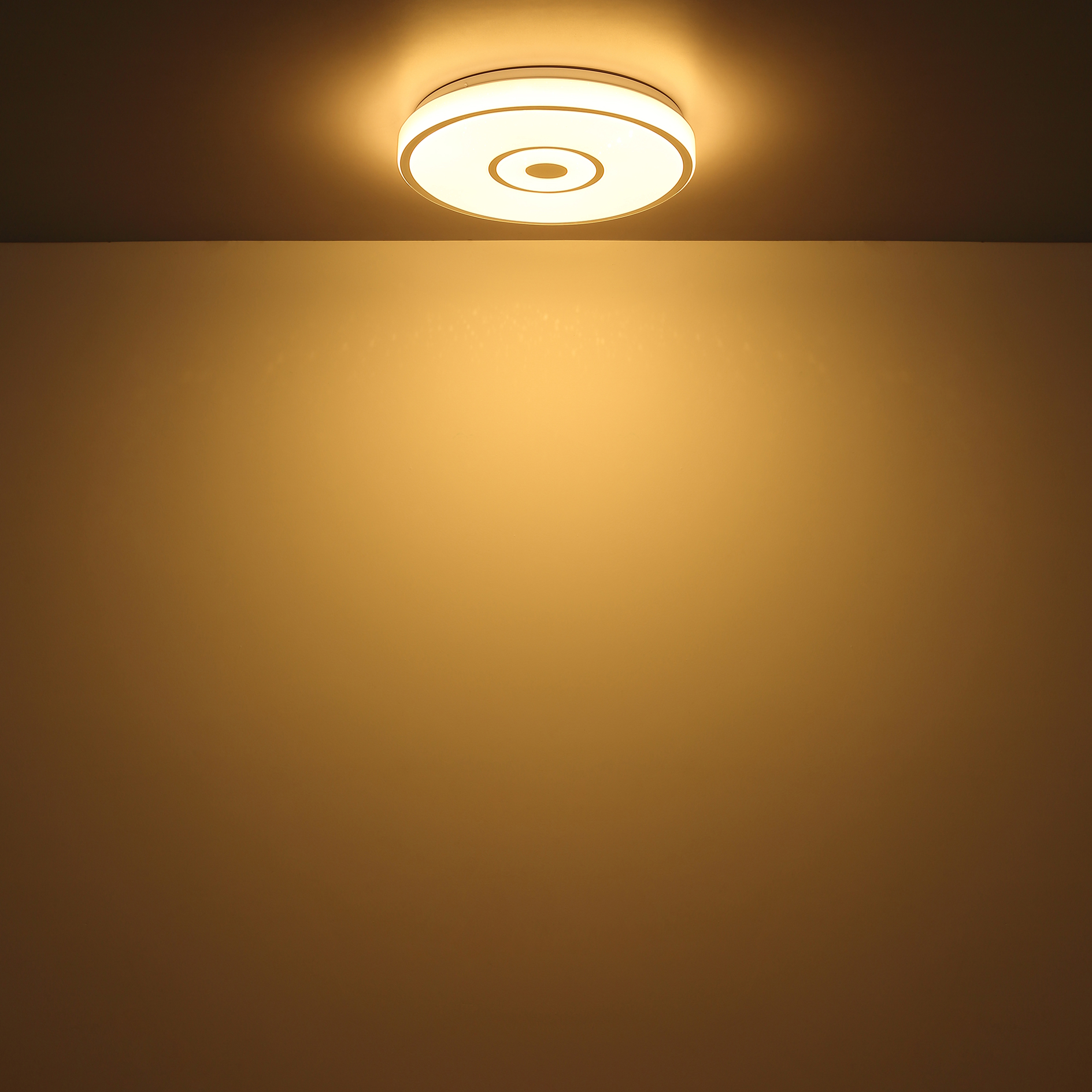 LED-Deckenleuchte - weiß - Chrom - 38 cm