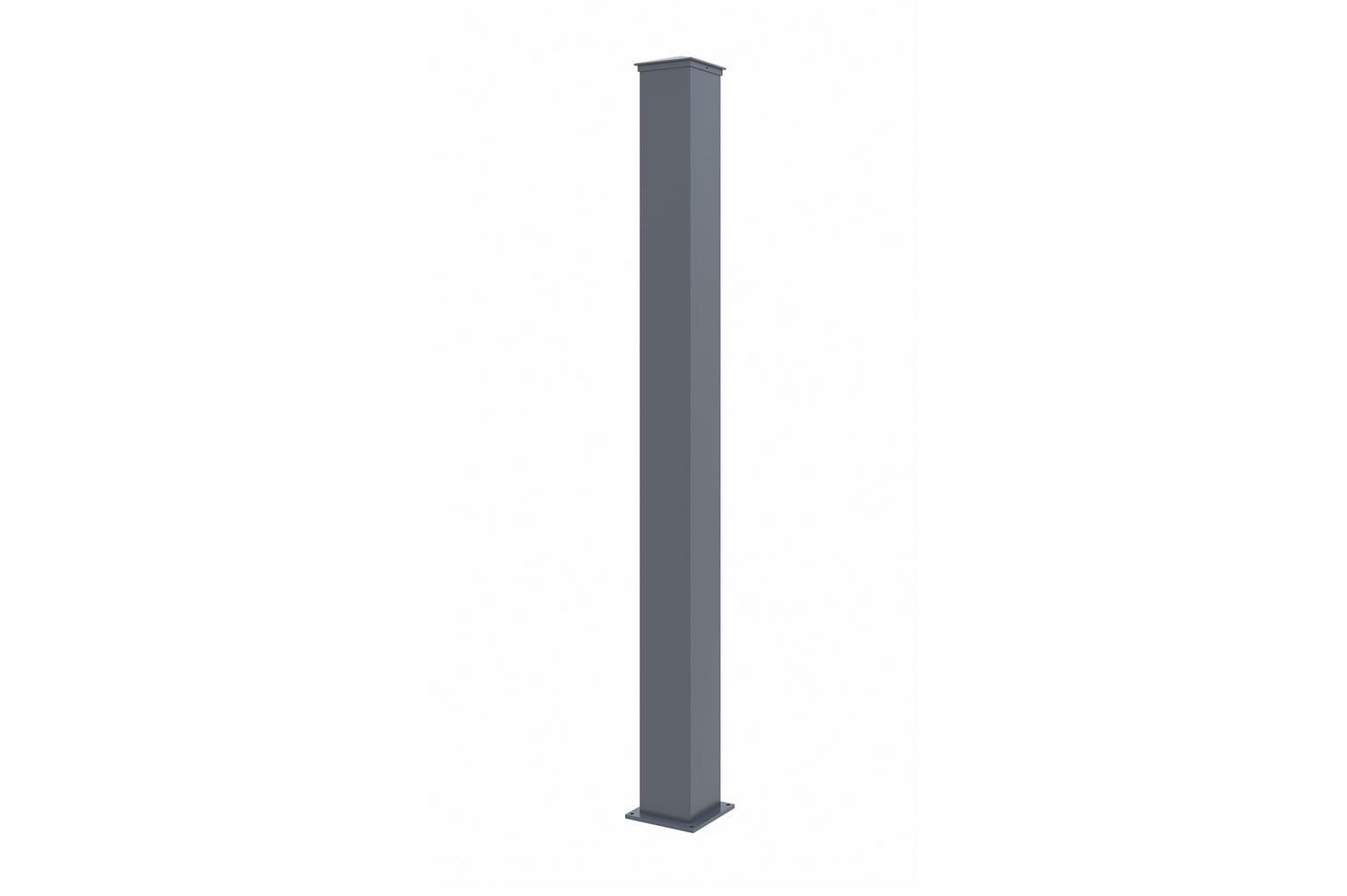 Pakket EIGER 100P180 aluminium poorten + 2 palen, H.190cm, grijs