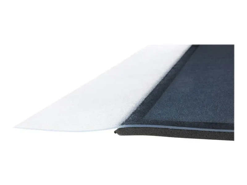 Matting Yoga Sit and Stand - Stolemåtte - rektangulær - 120 x 150 cm - grå, gennemsigtig