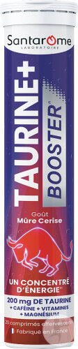 Santarome Taurine+ Booster Vitalité 20 Comprimés Effervescents