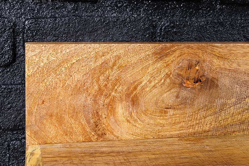 Massives Wandregal MAKASSAR 80cm natur Mangoholz handmade