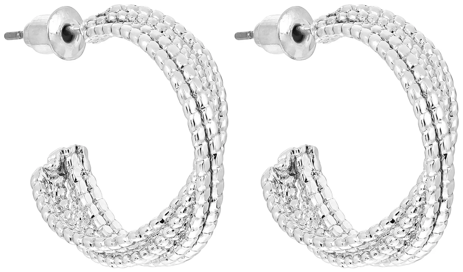 Creolen - Silvery Twist