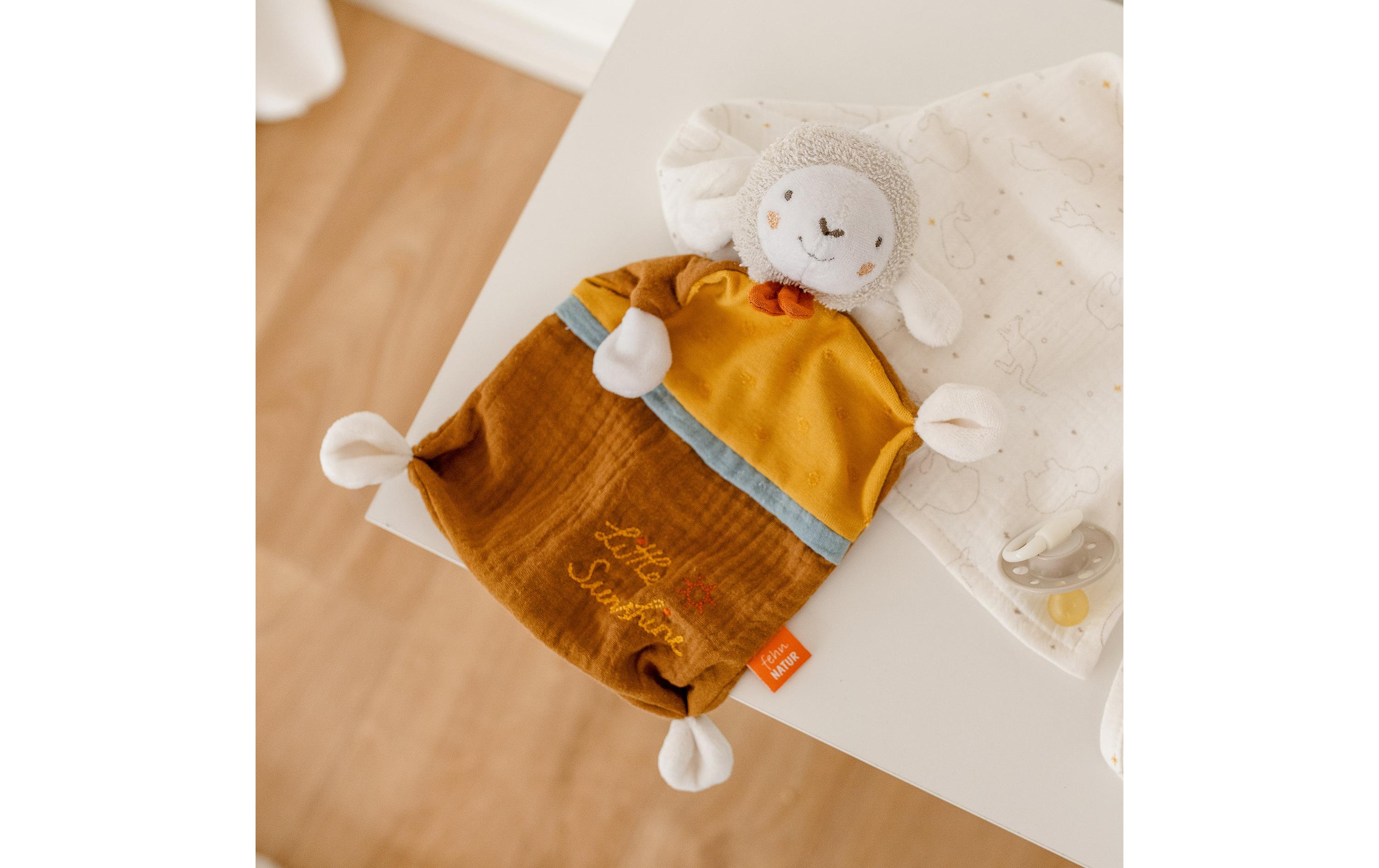 Schmusetuch Schaf SunshineSpielkamerad und Stofftier-Schnuffeltuch für Babys