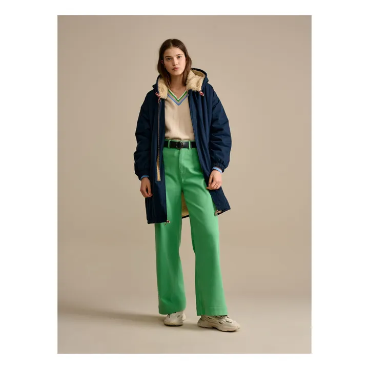 Bellerose Parka Fourrée Laos - Collection Femme  | Bleu marine