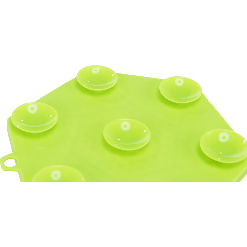 Tapis à lécher lick'snack avec ventouse 17 cm vert