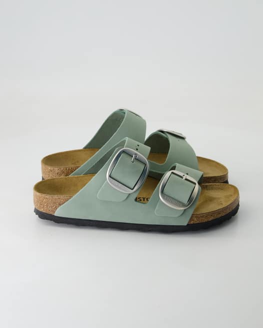 Birkenstock Arizona Big Buckle Pantoletten in Grün