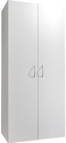 Kledingkast - Wit - Hout - 80 cm Breedte - 40 cm Diepte - 185 cm Hoogte