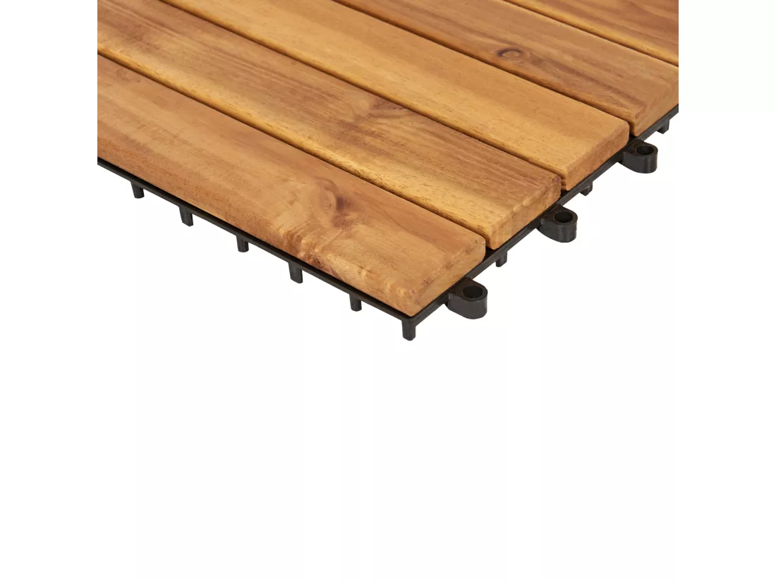 Caillebotis ACCETTURA Bois d'acacia certifié Naturel