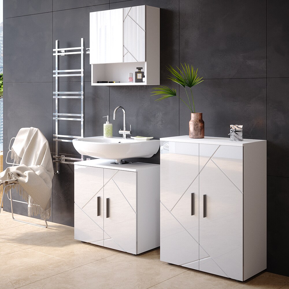 Vicco Badezimmerschrank Badschrank Kommode Irma Badmöbel Badkommode Sideboard