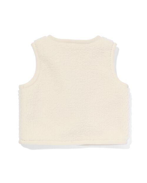 gilet bébé teddy écru