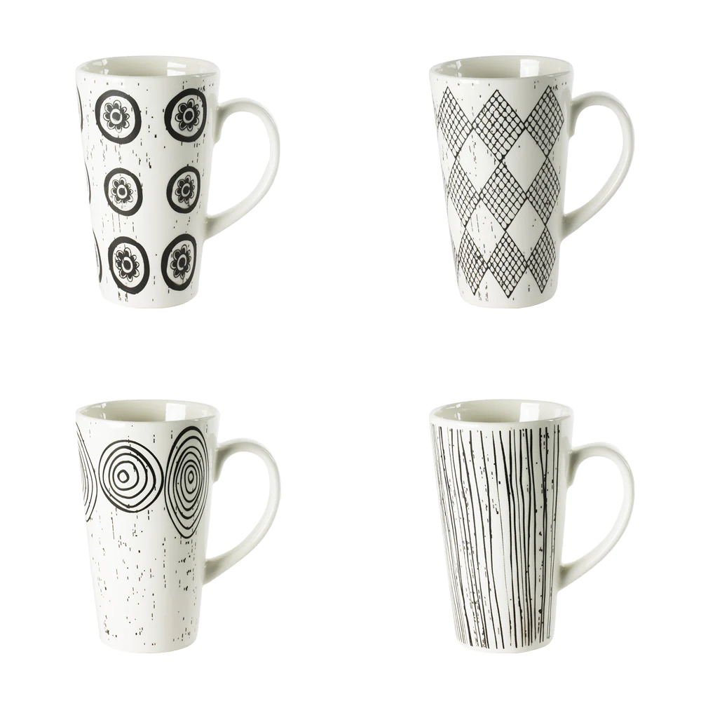 Coffret de 4 mugs Palawan 29 cl Table passion