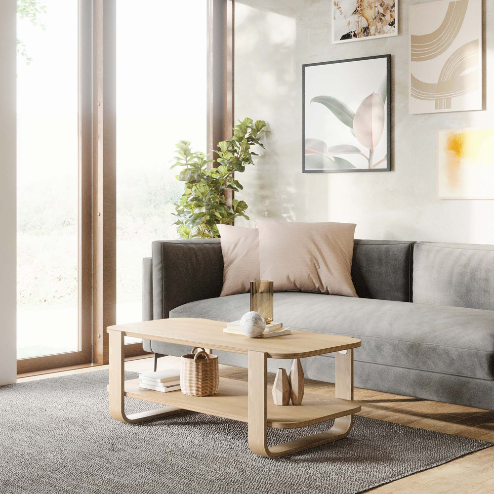 Table basse en bois d'eucalyptus bellwood