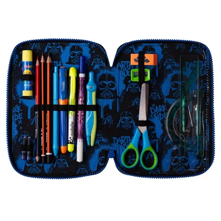 CoolPack XL-Etui gefüllt mit McAddy, 2-Zip, STAR WARS – DARTH VADER -Kollektion 2024-