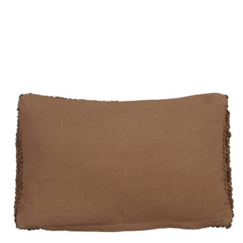 Sierkussen wol bruin - l55xb35xh10cm