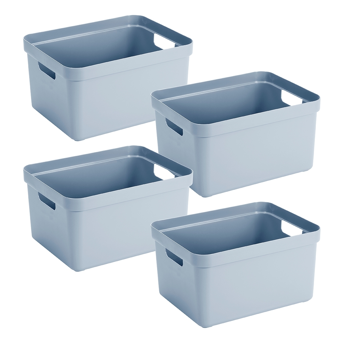 Sunware Sigma home 32 liter set van 4 opbergboxen - Blue
