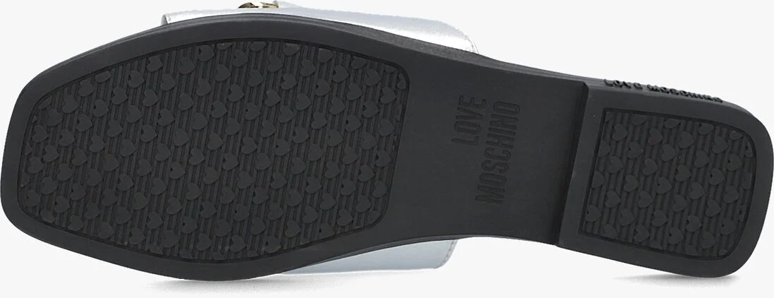 LOVE MOSCHINO zilveren love moschino slippers ja28222