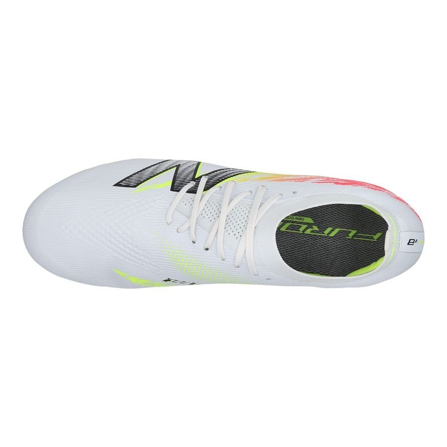 New Balance Furon V8 Elite SG Flash Point - Blanc/Rouge/Argenté