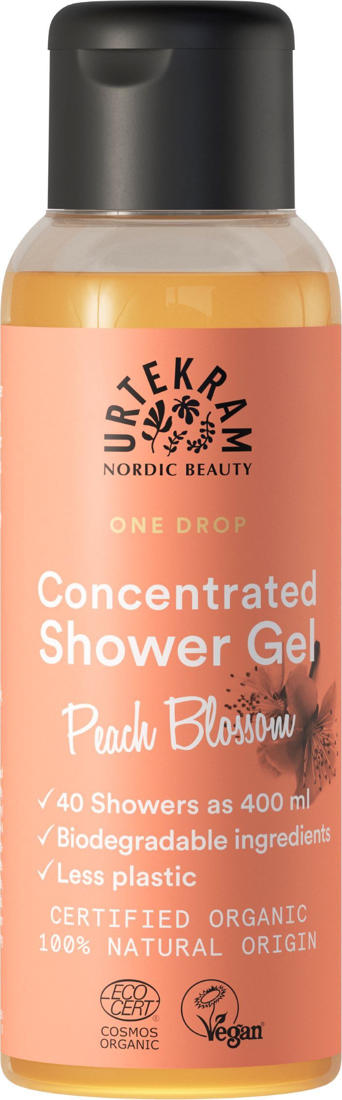 Urtekram One Drop Concentrated Shower Gel Peach Blossom