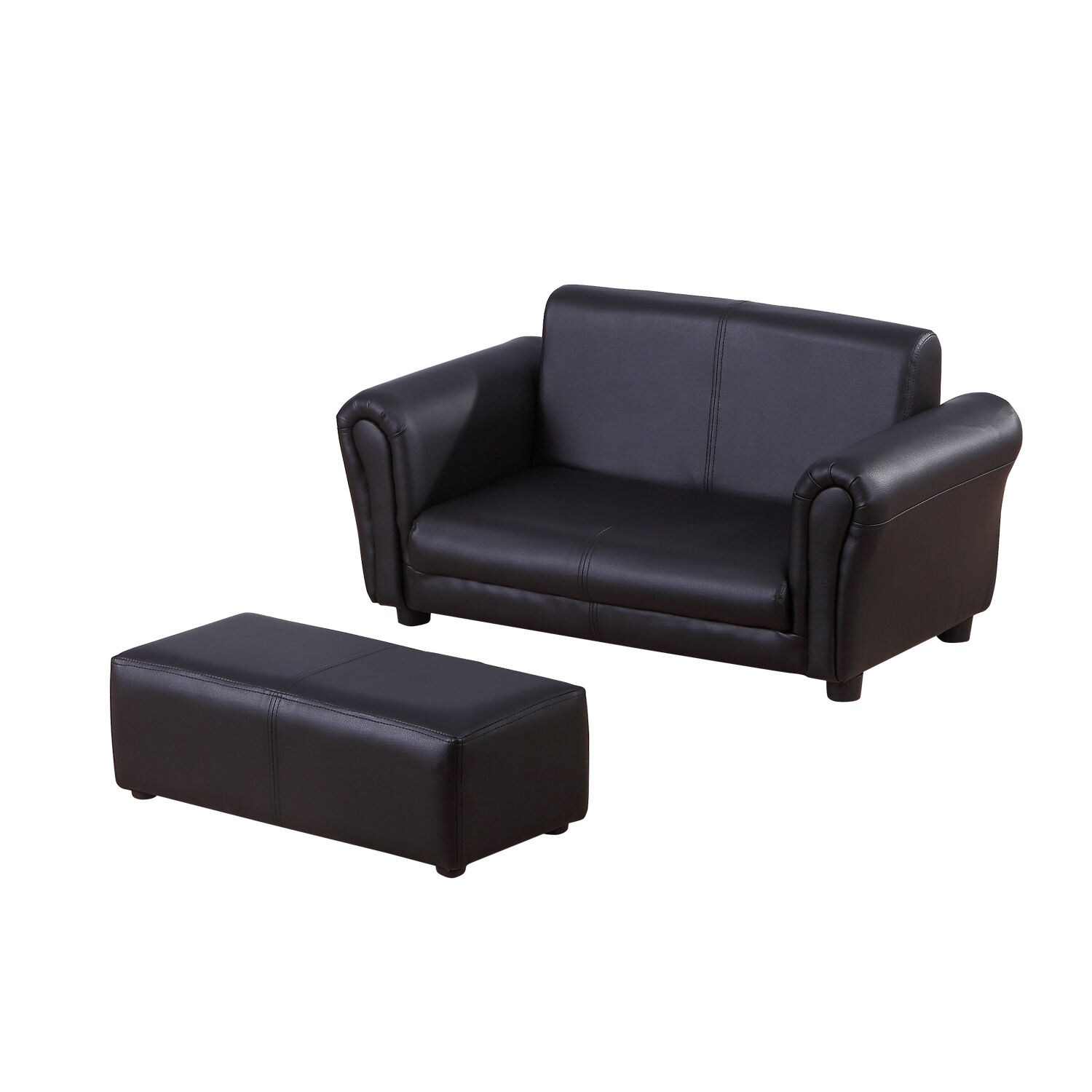 HOMCOM Kindersofa mit Hocker 83 x 42 x 41 cm (LxBxH)