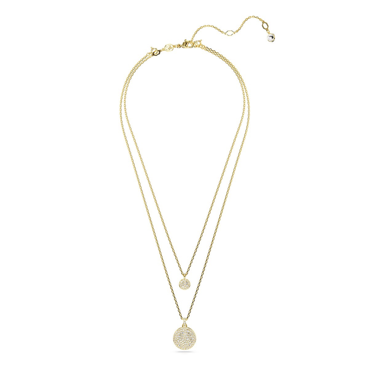 Collier Swarovski Meteora double doré