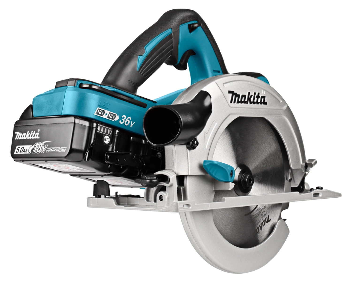 Makita DHS710RT2J 36V (2x 18V) Li-Ion Accu cirkelzaag set (2x 5.0Ah accu) in Mbox - 190mm