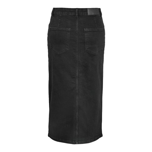 Noisy May Kath Midi Nederdel, Black Denim, L