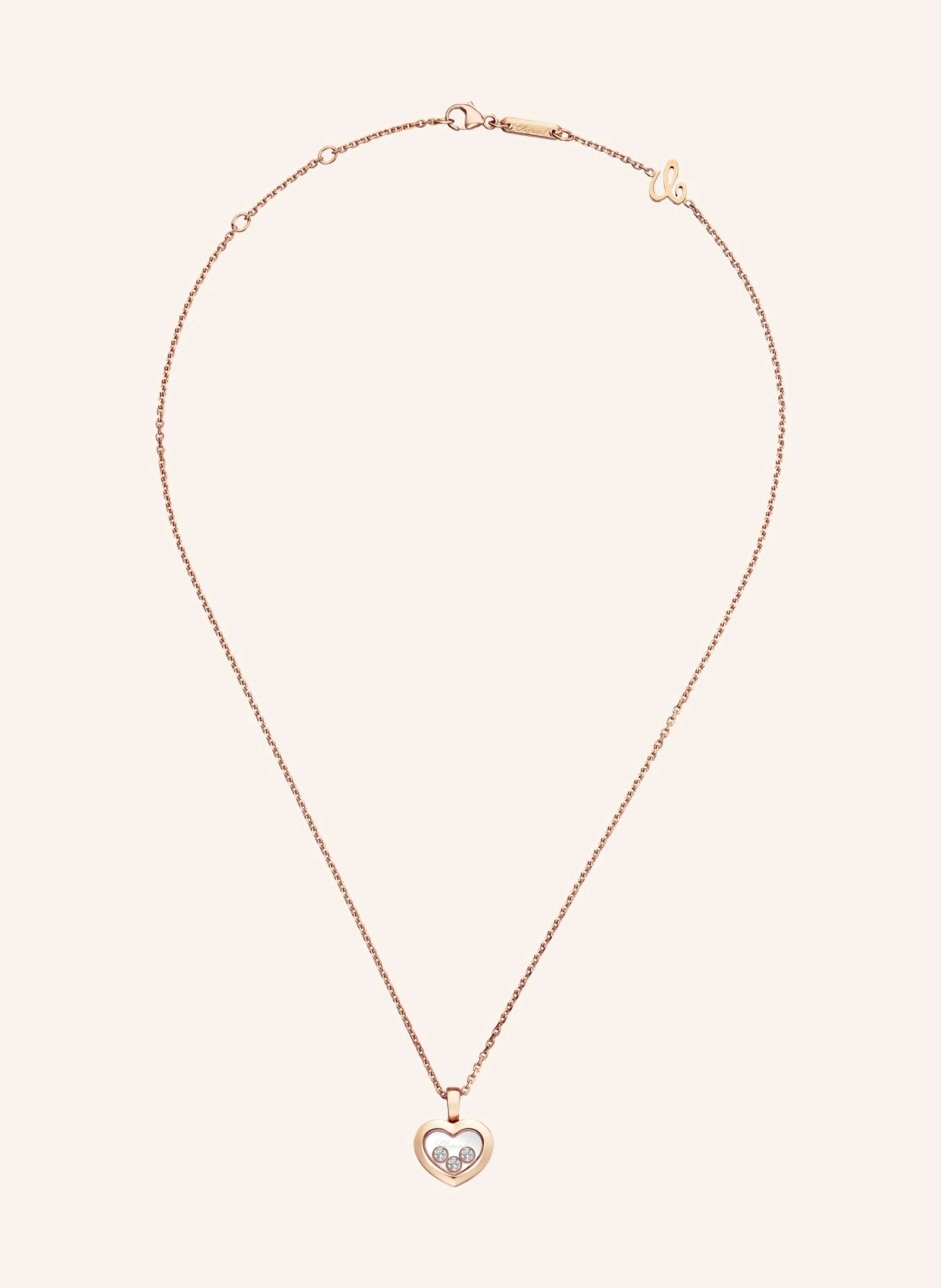 Chopard Anhänger HAPPY DIAMONDS ICONS Anhänger aus 18 Karat Roségold und Diamanten