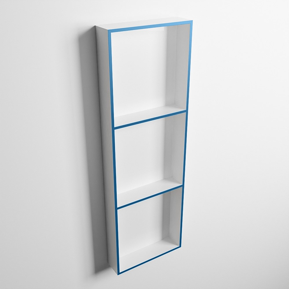 Mondiaz Easy nis 90x30x8cm 3 vakken jeans/talc
