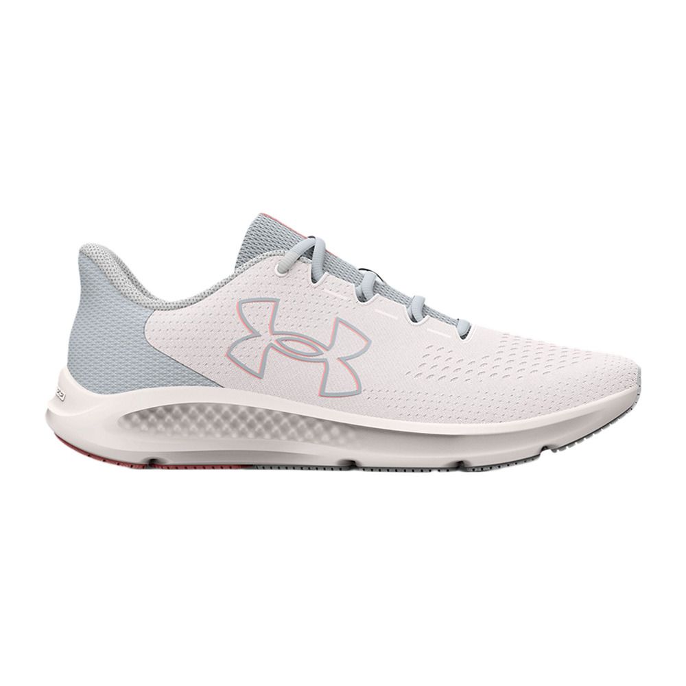 Under Armour CHARGED PURSUIT 3 BIG LOGO - Chaussures running Femme blanc