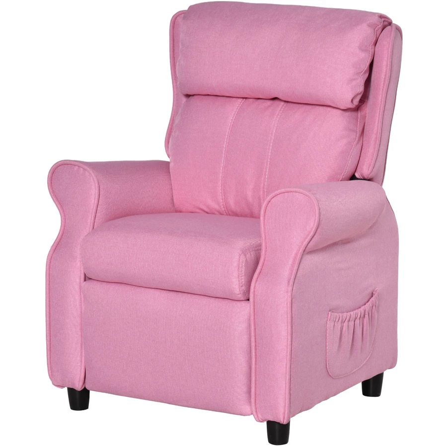 HOMCOM Kindersessel mit Liegefunktion rosa