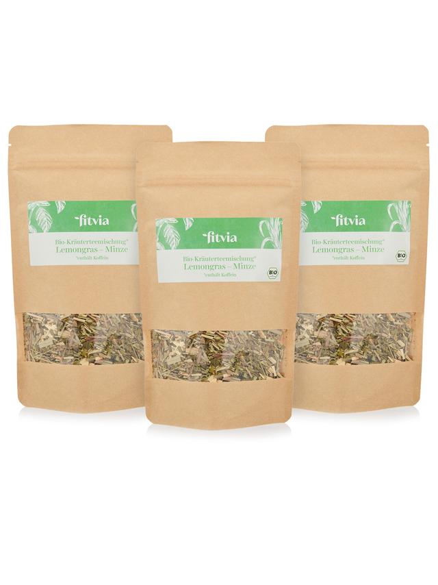 Bio-Kräuterteemischung Lemongras-Minze, 3er-Set