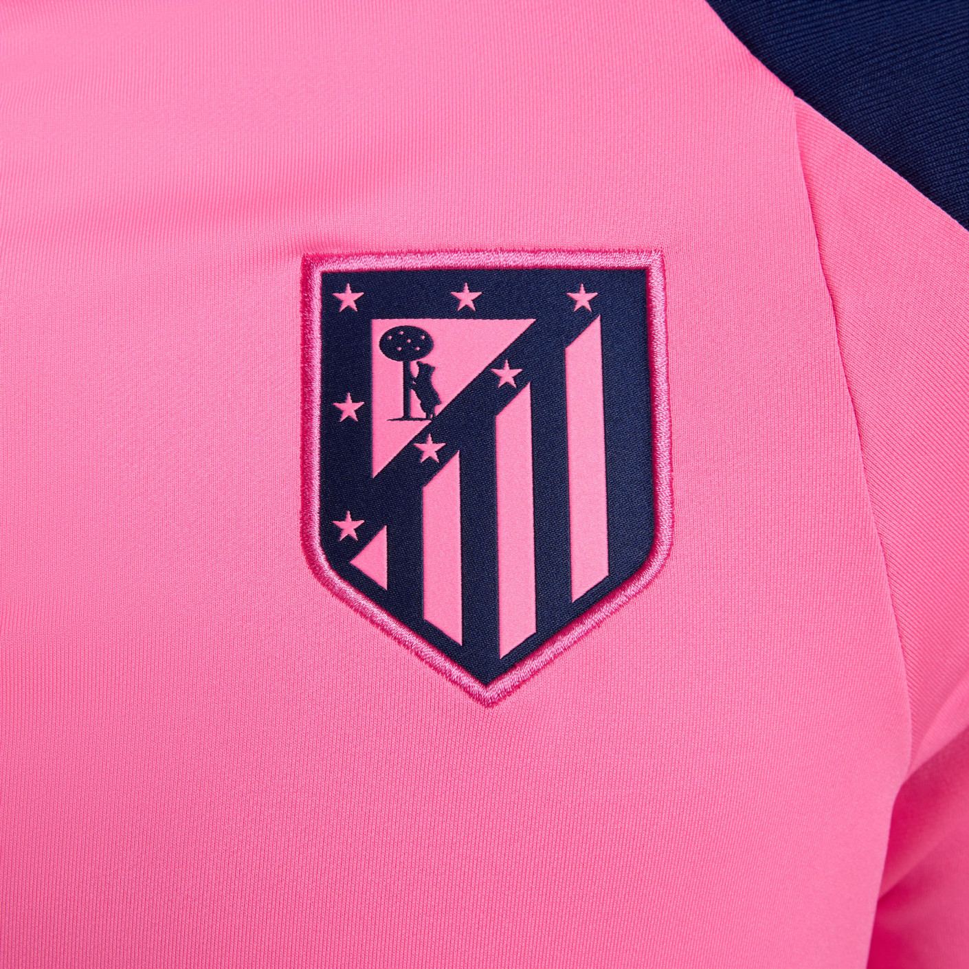 Nike Atletico Madrid Strike Trainingspak 1/4-Zip 2024-2025 Roze Donkerblauw